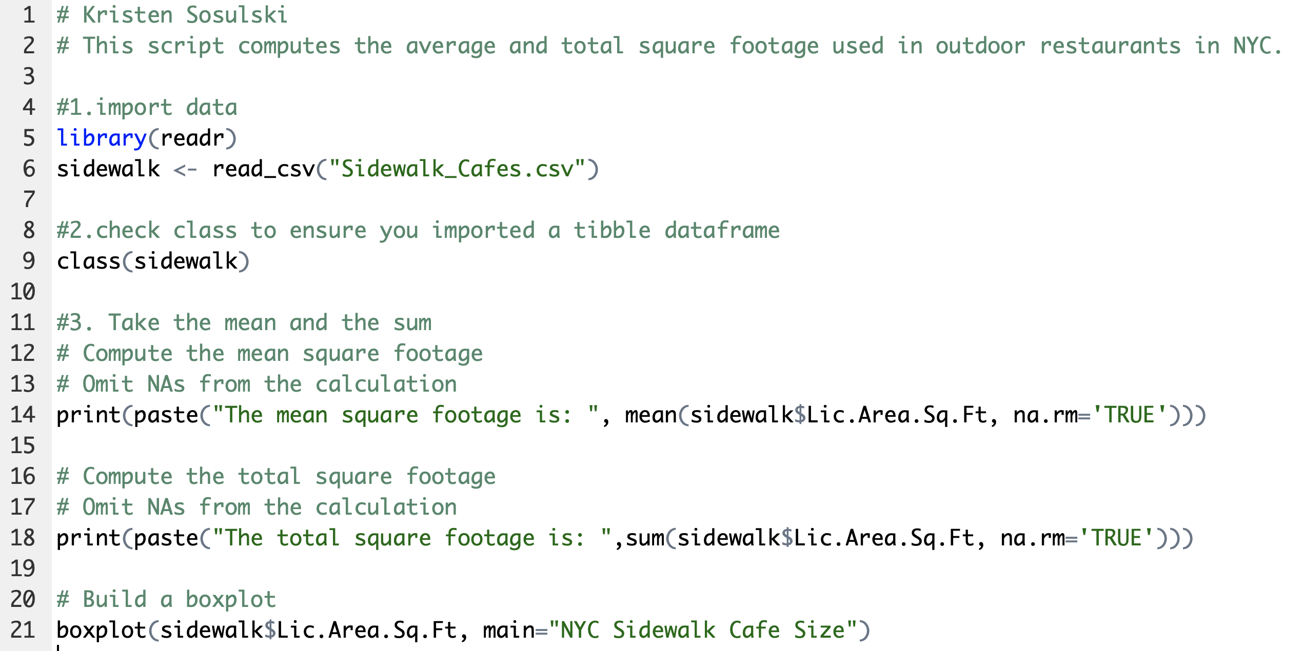The sidewalk example 01.R file